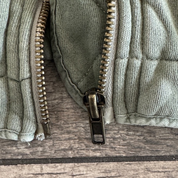 Free People Olive Quilted Jacket - Picture 3 of 5